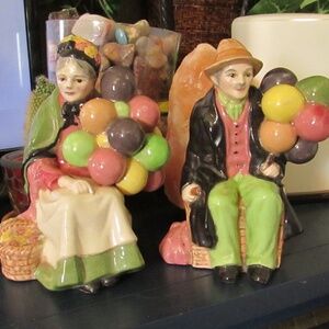 Royal Doulton figurines of the "Old Balloon Seller" & "The Balloon Man
